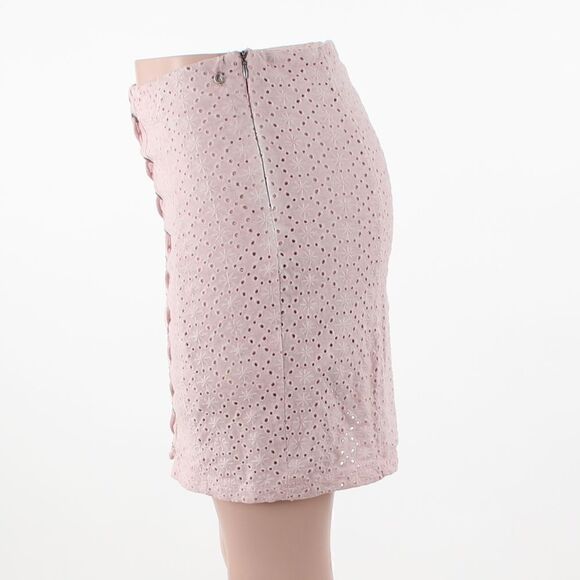 GUESS Becka Mini Skirt in Rose Bliss - Picture 4 of 5